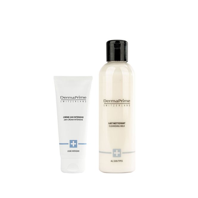 Hoofdbeeld Golden Duo - Rijpere huid - Reinigingsmilk 200 ml - Creme 24H Intensive 75 ml
